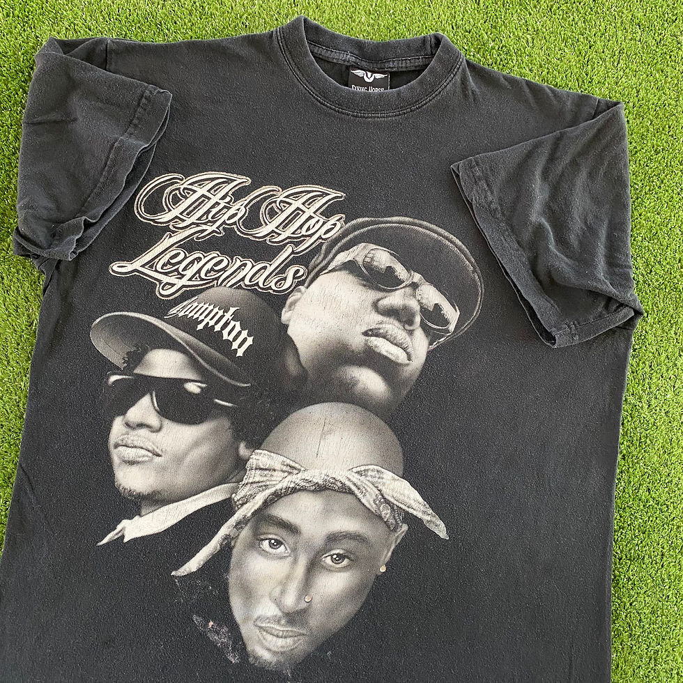 Thumbnail: VINTAGE HIP HOP LEGENDS 2PAC BIGGIE EAZY-E RAP TEE