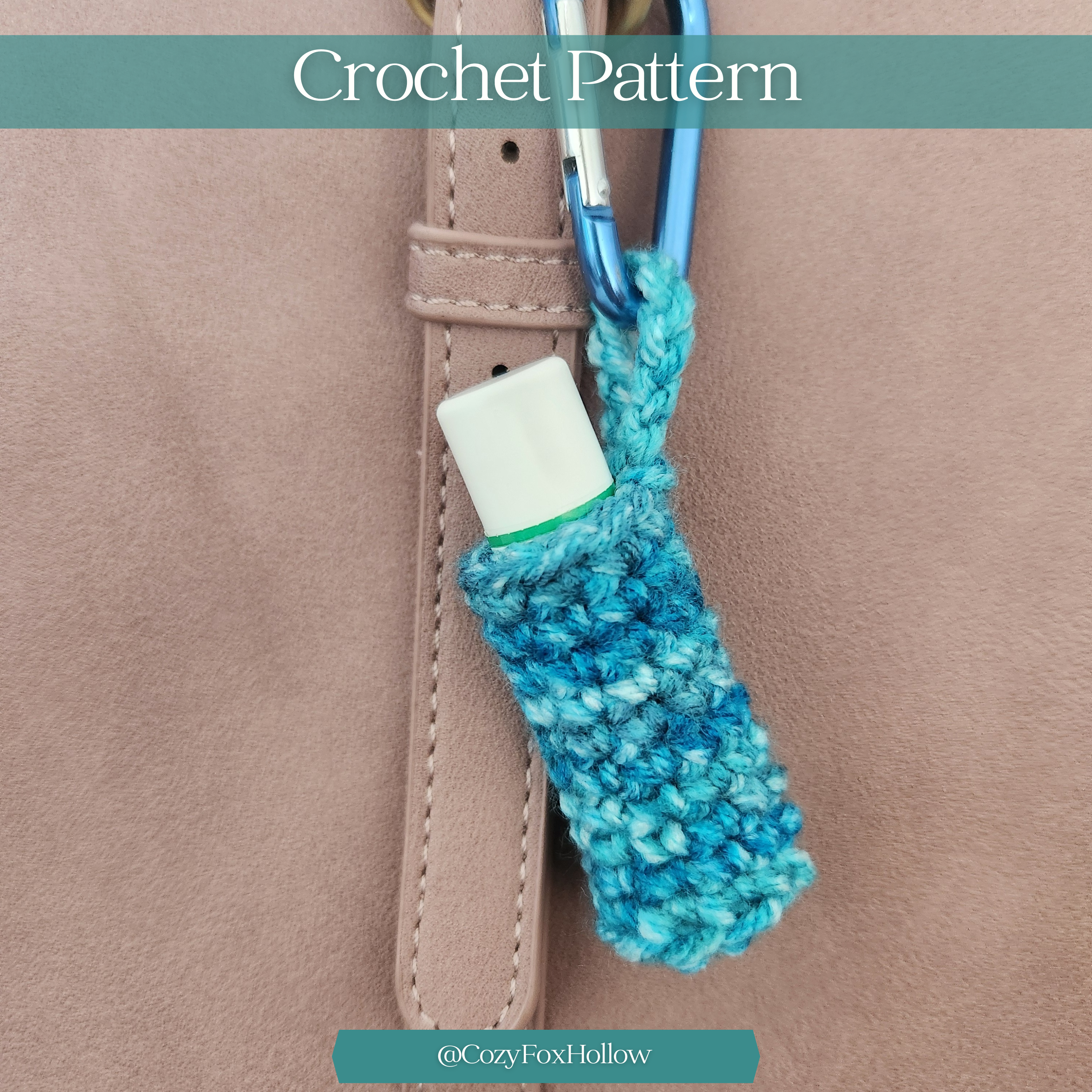 Lip Balm Holder Crochet Pattern, Crochet Keychain PDF