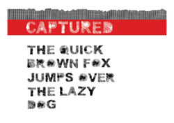 Captured - Font design