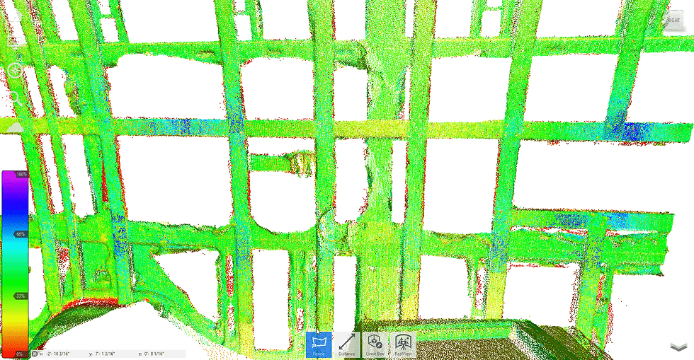 Autodesk ReCap rotate point cloud use lasso to clean delete noisy laser scan points.