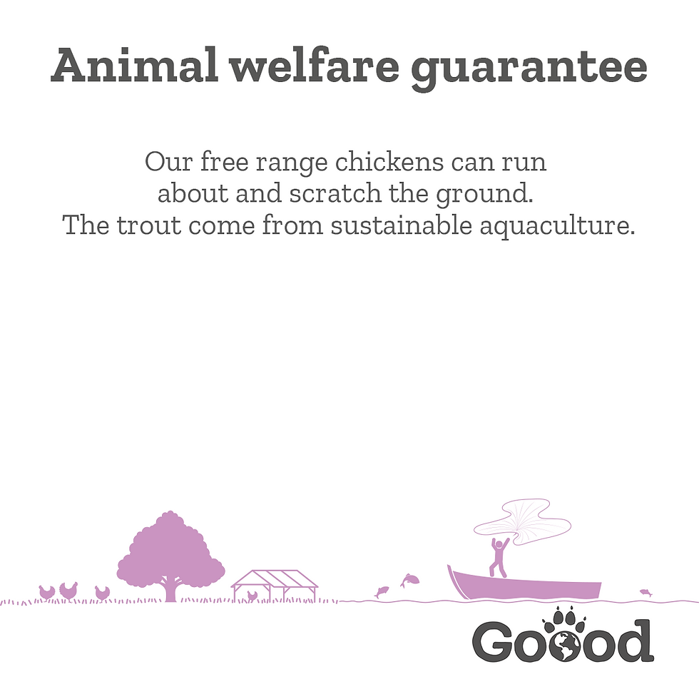 Thumbnail: GOOOD
Senior - Free Range Chicken & Sustainable Trout