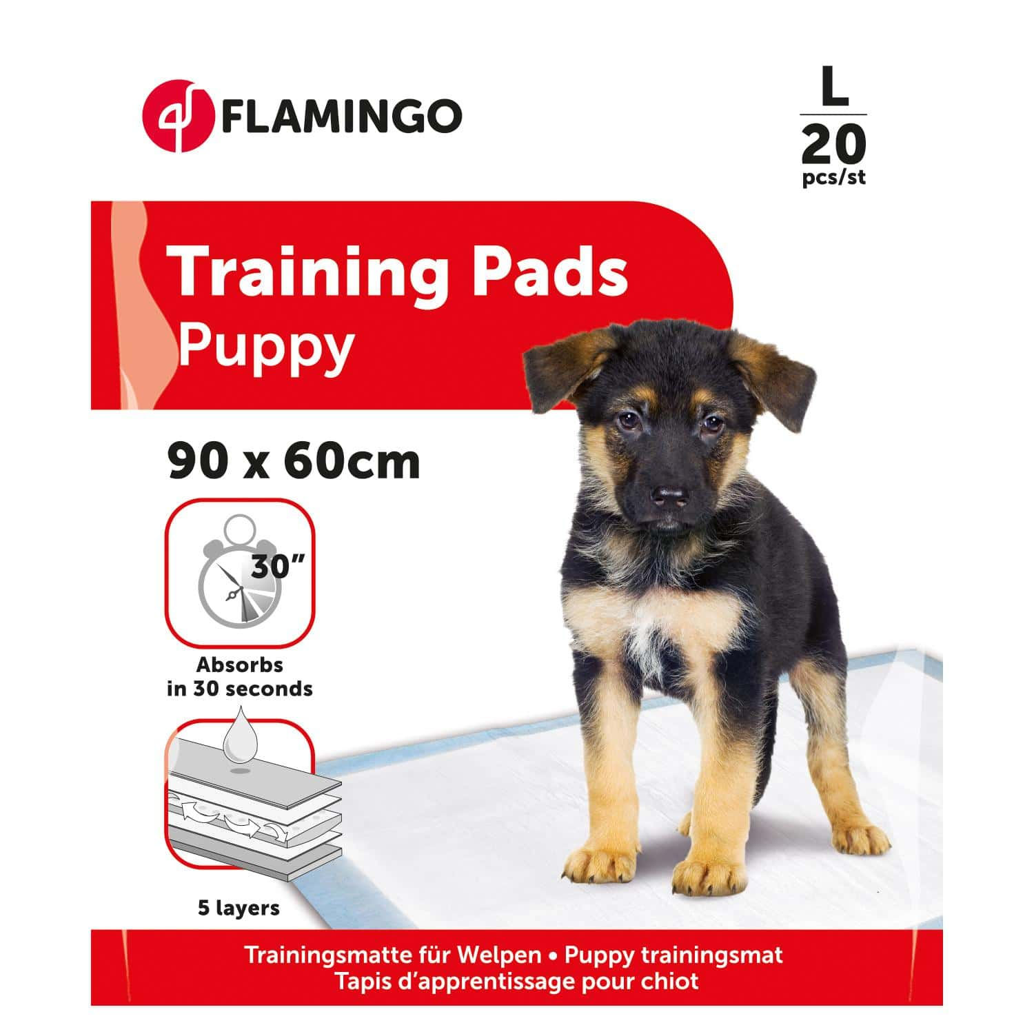 Flamingo Puppy Training Pads 50pcs – 60x90