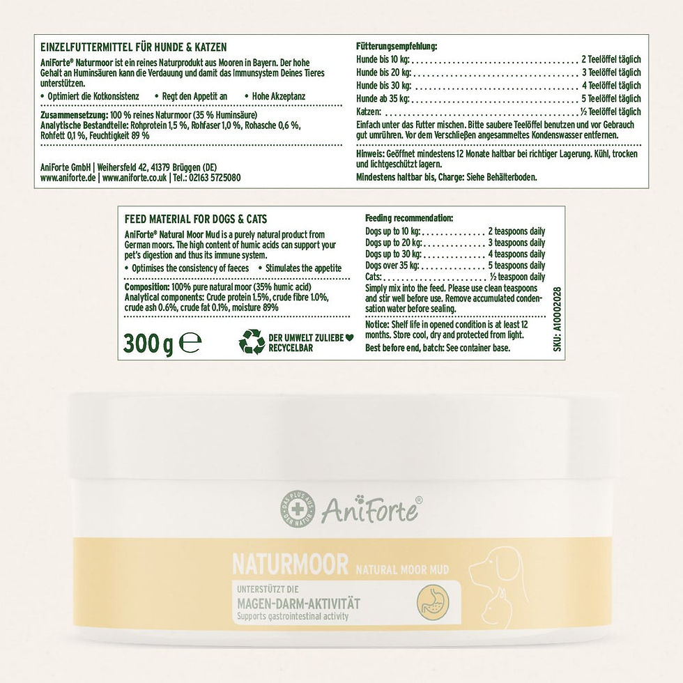 Thumbnail: Aniforte Natural Moor Mud - Supports Digestion and Immune System 300g