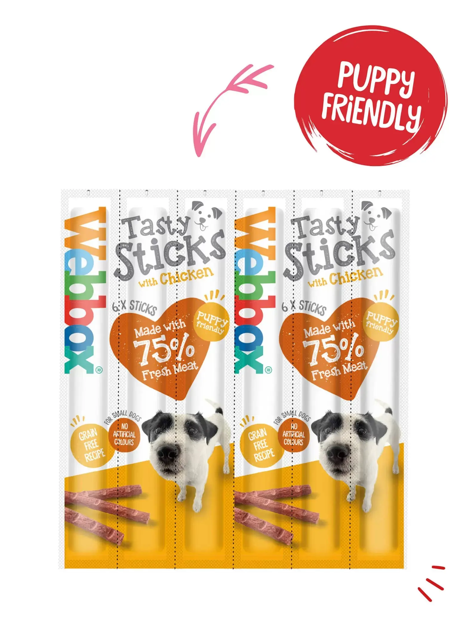 Webbox Tasty Sticks Dog Treats Small