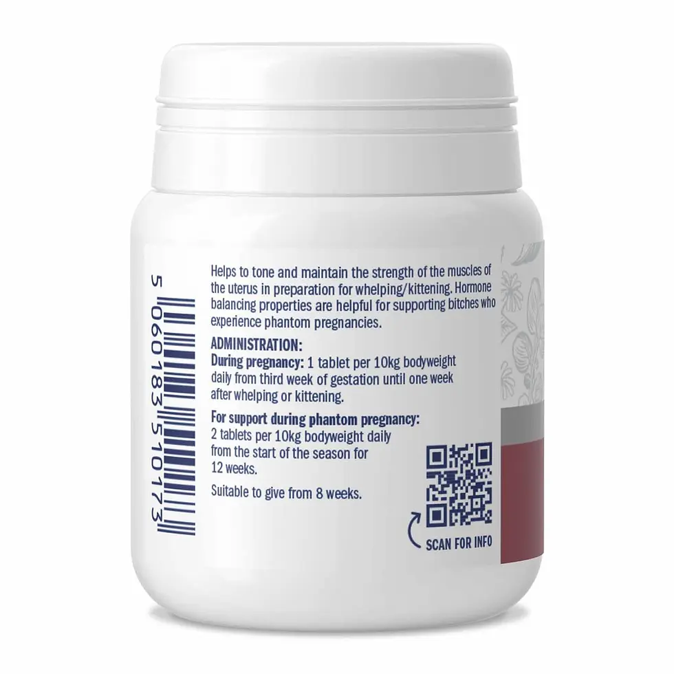 Thumbnail: Raspberry Leaf Tablets For Dogs And Cats 100 caps