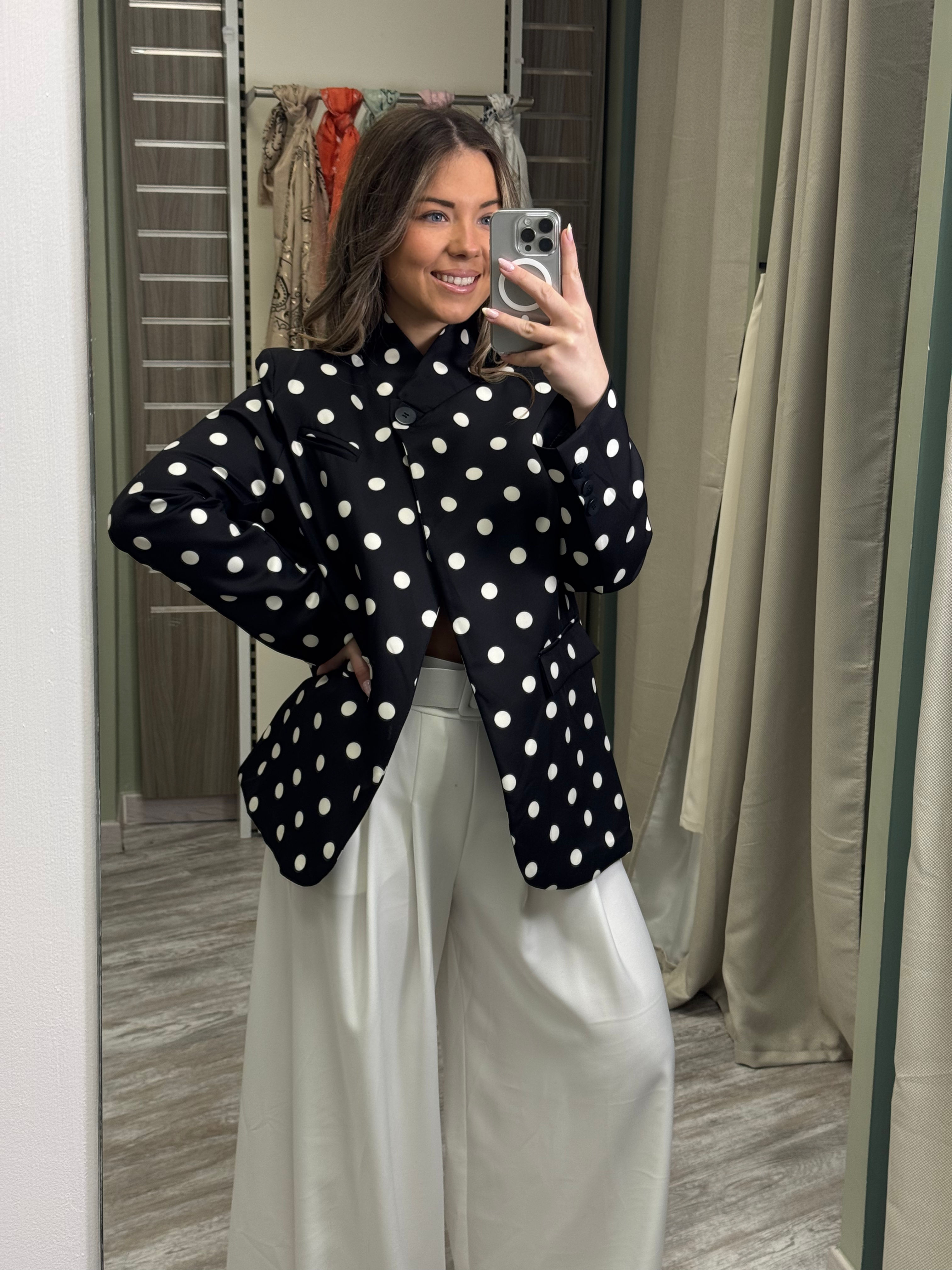 Blazer à pois 