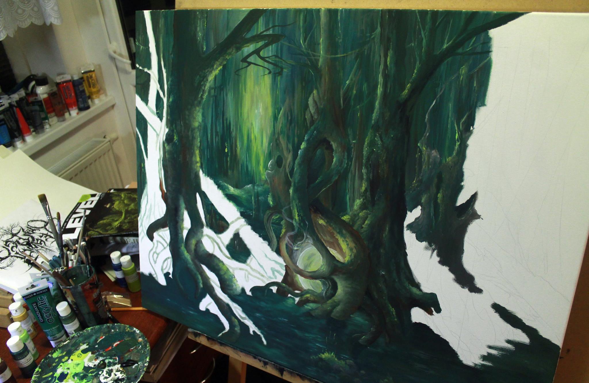 How the Irrbloss album cover art grows