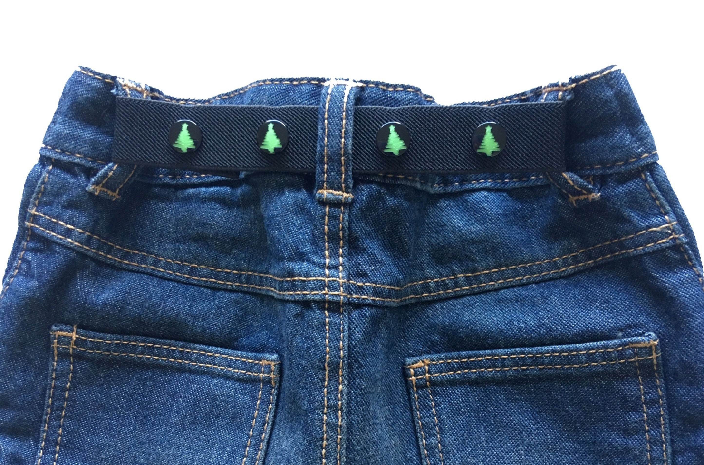 Mini Belts - Festive Fun Belts - Black/Green Christmas Tree