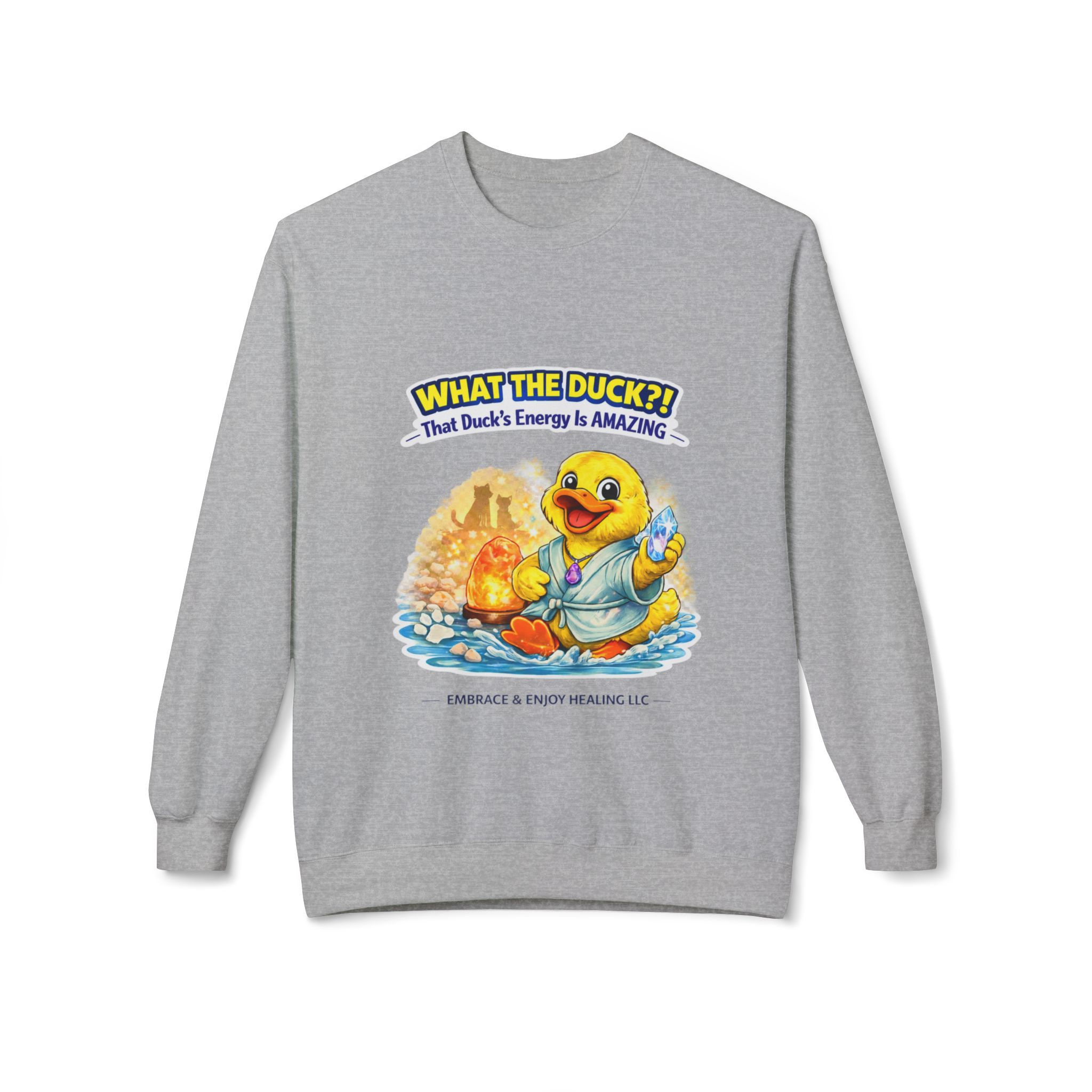 Embrace & Enjoy Healing Duck Crewneck Sweatshirt- Adult