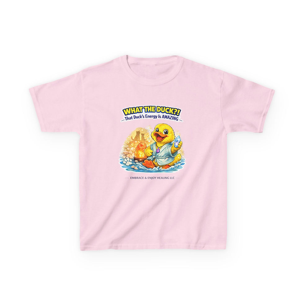 Thumbnail: Embrace & Enjoy Healing Duck T-Shirt- Youth