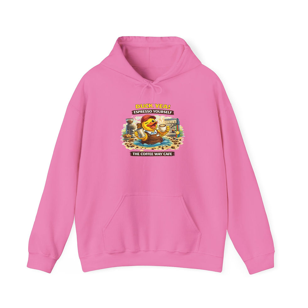 Thumbnail: The Coffee Way Duck Hoodie- Adult