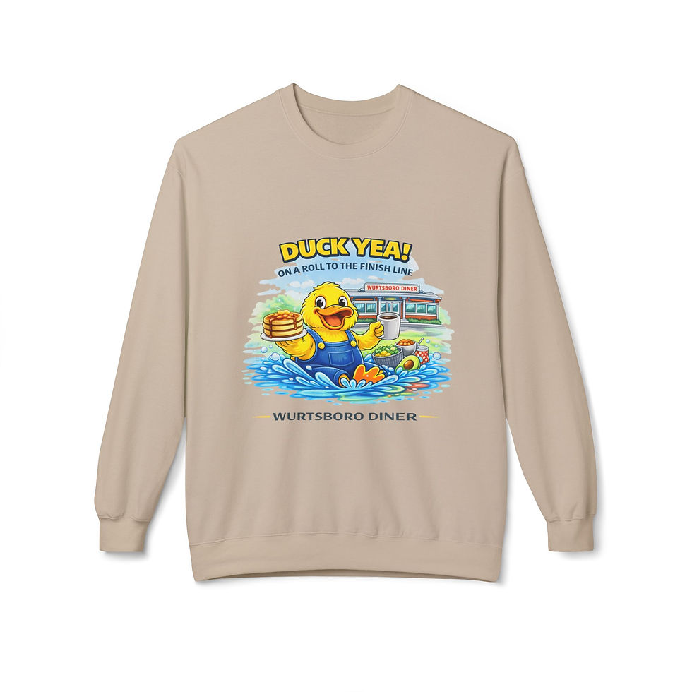 Thumbnail: Wurtsboro Diner Duck Crewneck Sweatshirt- Adult