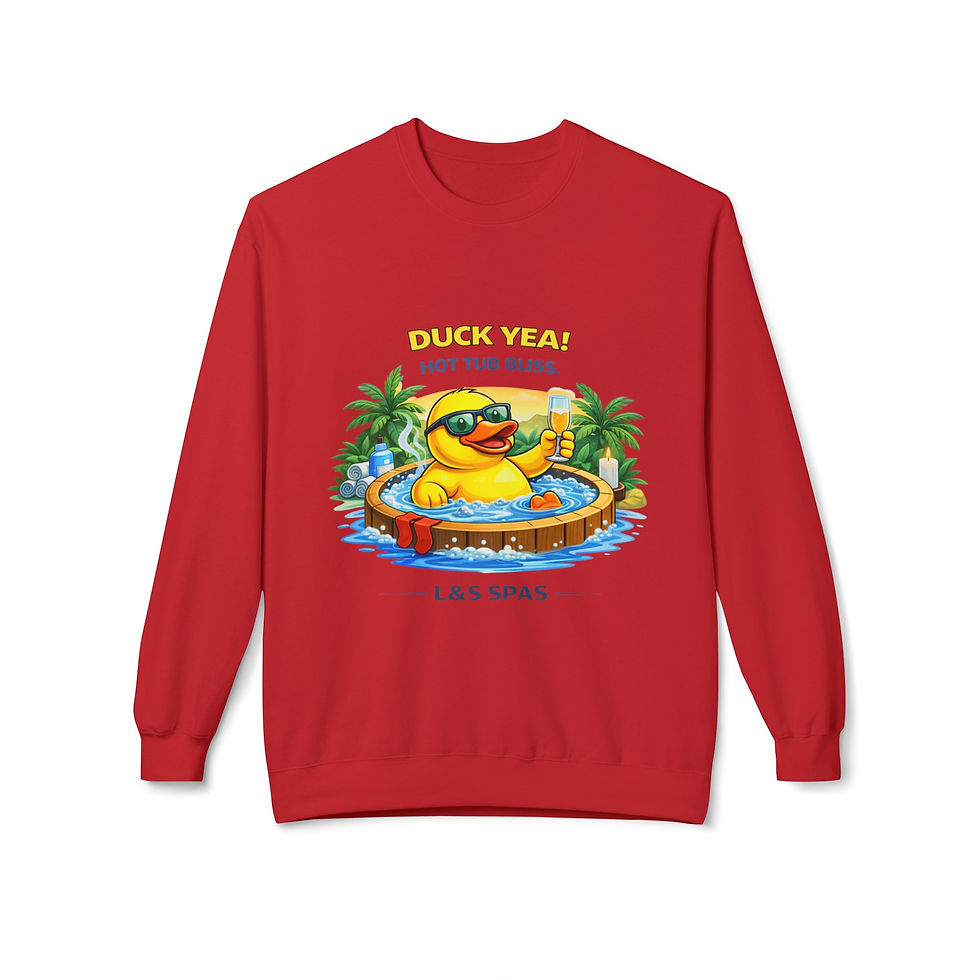 Thumbnail: L&S Spa Duck Crewneck Sweatshirt- Adult