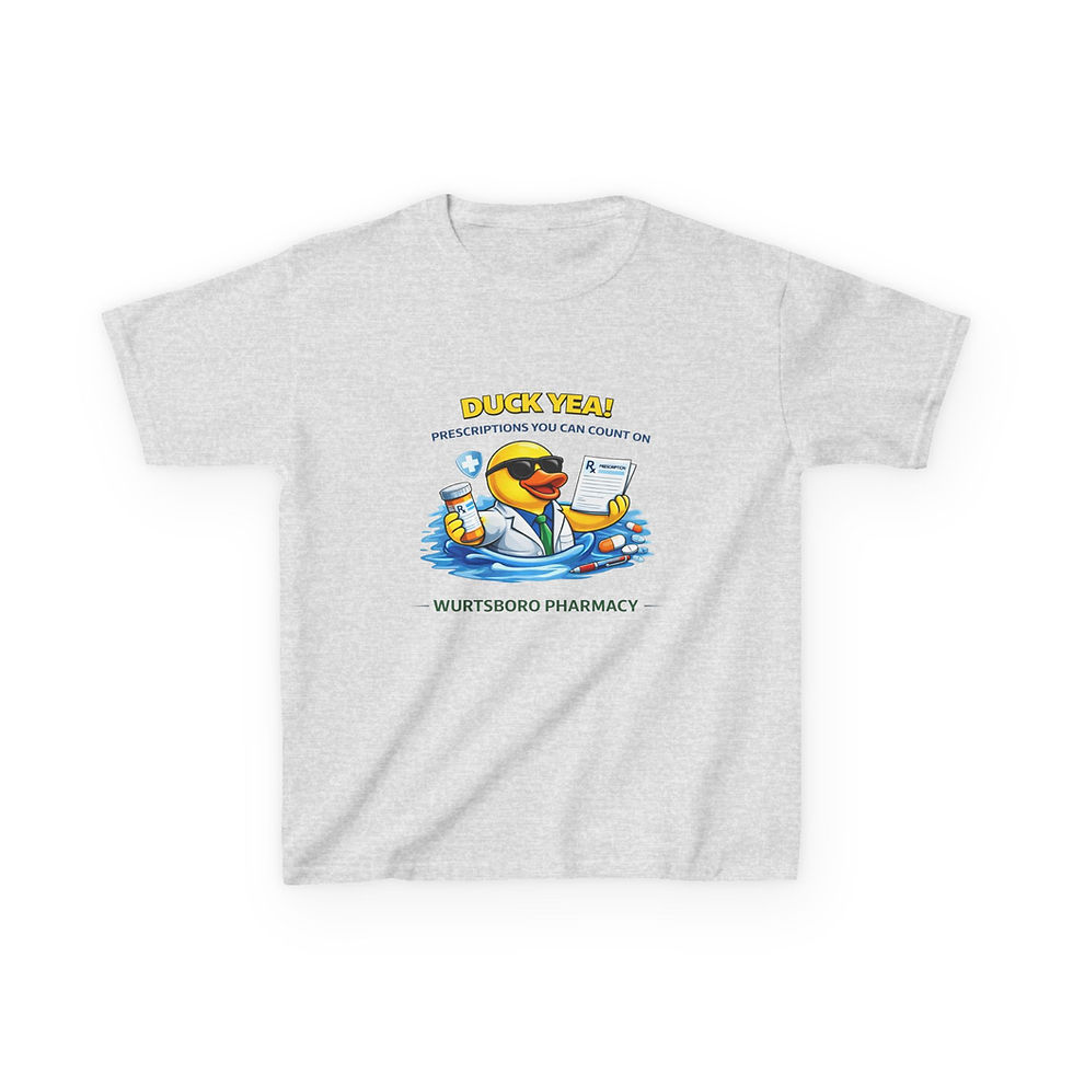 Thumbnail: Wurtsboro Pharmacy Duck T-Shirt- Youth