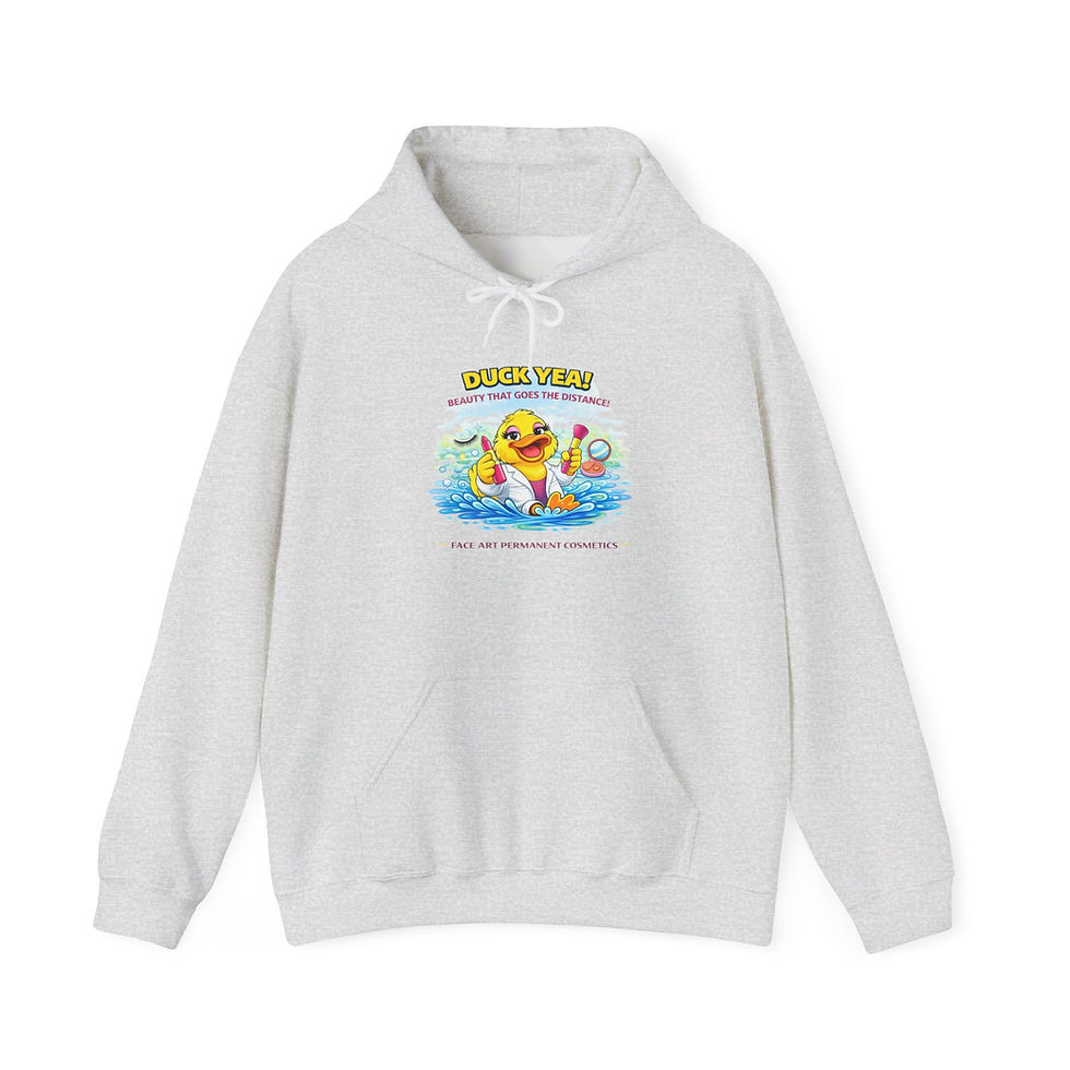 Thumbnail: Face Art Duck Hoodie- Adult