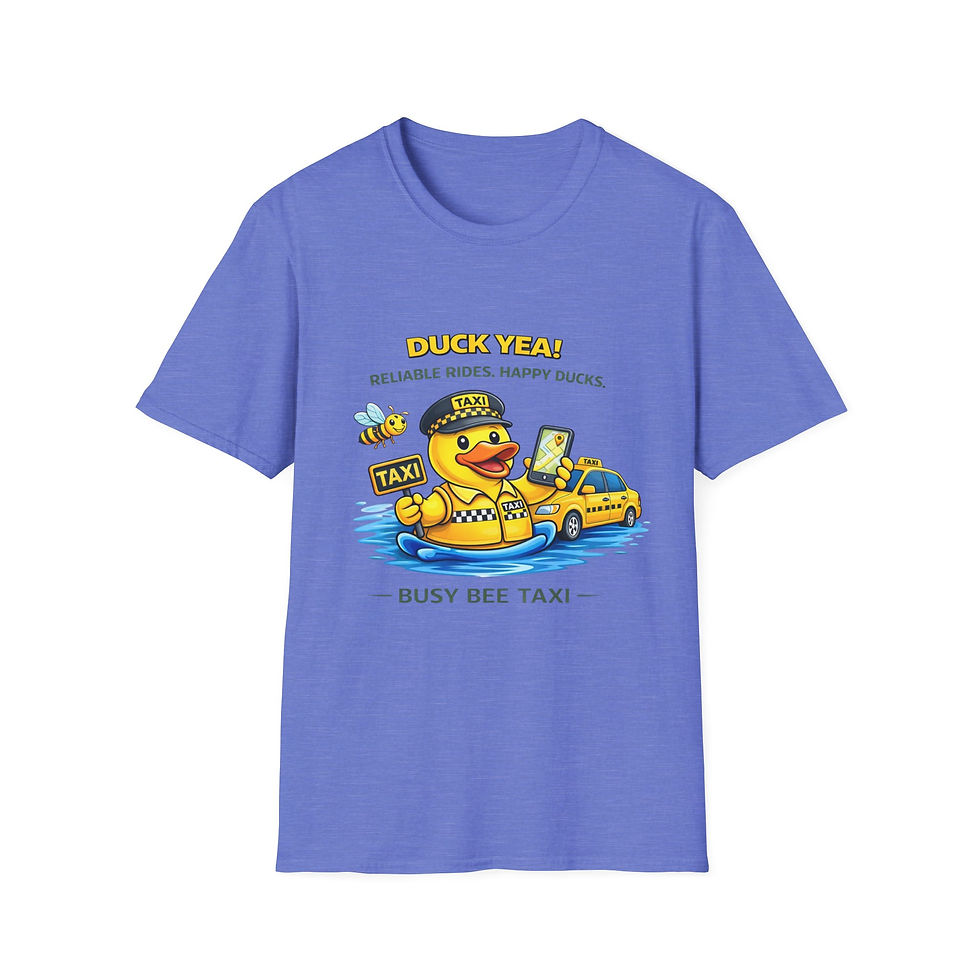 Thumbnail: Busy Bee Taxi Duck T-Shirt- Adult