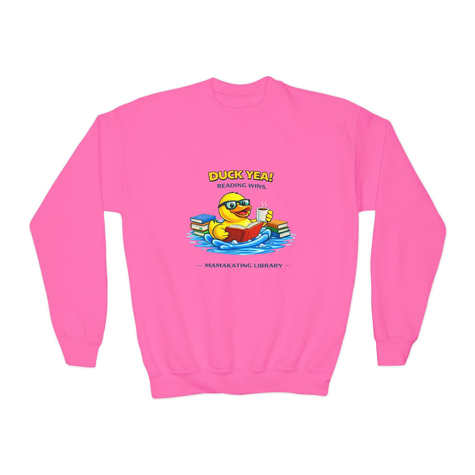 Thumbnail: Library Duck Crewneck Sweatshirt- Youth