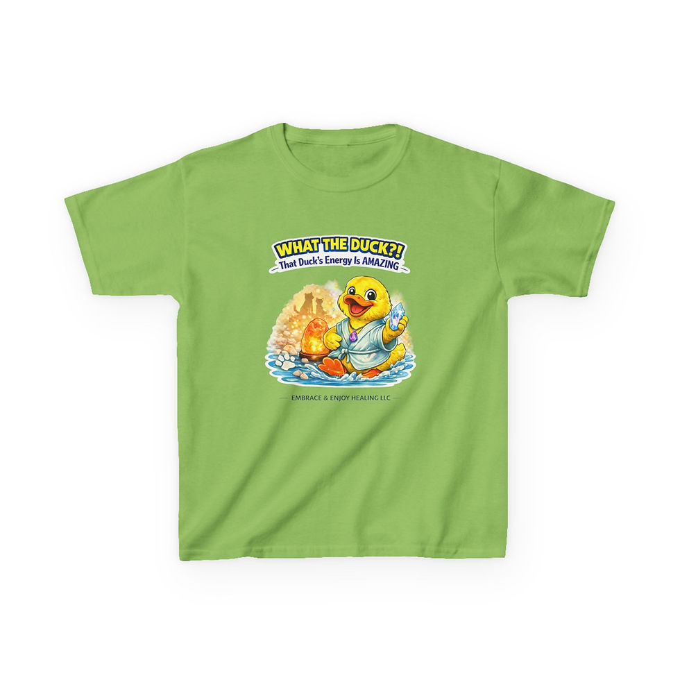 Thumbnail: Embrace & Enjoy Healing Duck T-Shirt- Youth