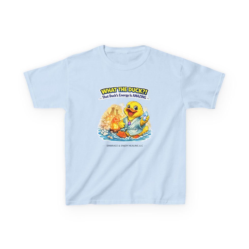 Thumbnail: Embrace & Enjoy Healing Duck T-Shirt- Youth