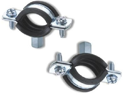 GI PIPE CLAMP WITH RUBBER