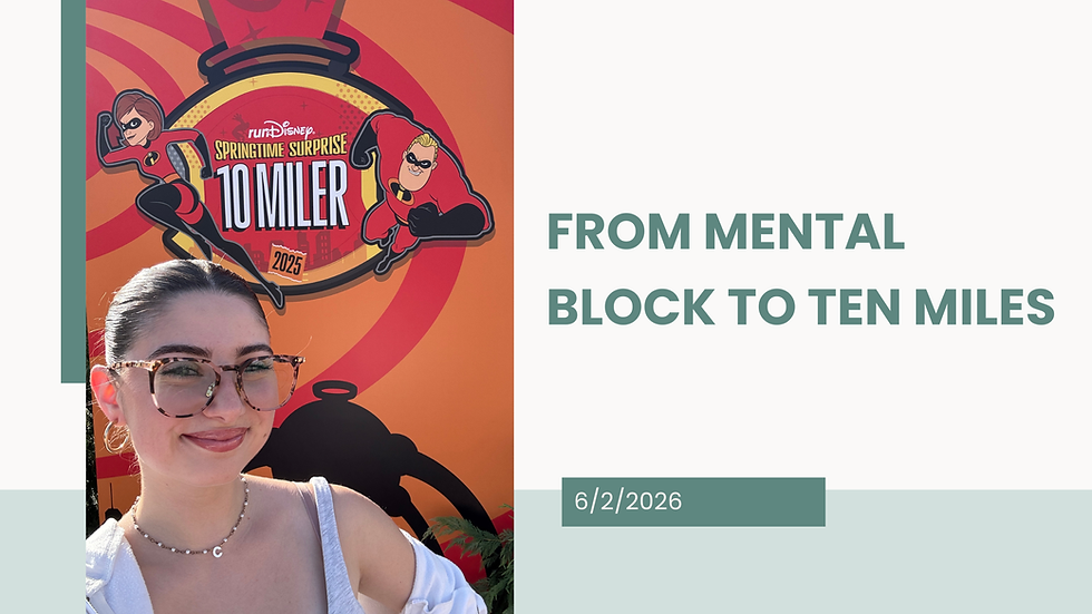From Mental Block to 10 Miles