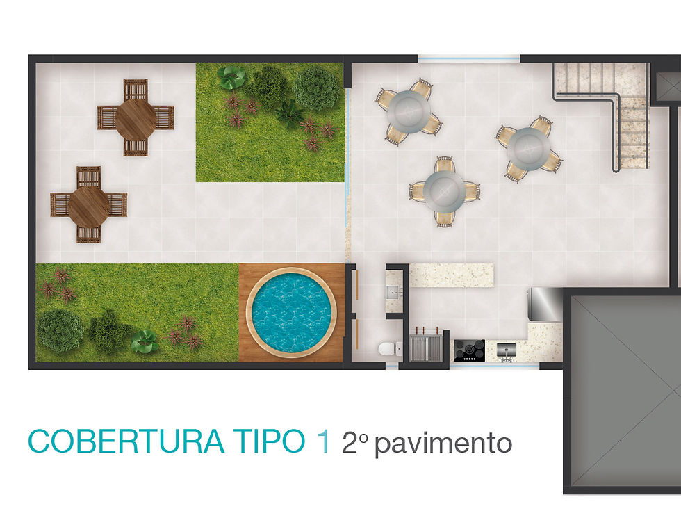 Rosa dos Ventos - coberturas piso 2