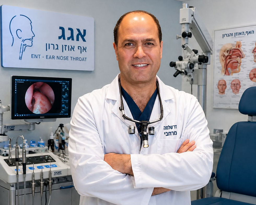 מומחה אף אוזן גרון: חשיבות האבחון המקצועי בבריאות הראש והצוואר