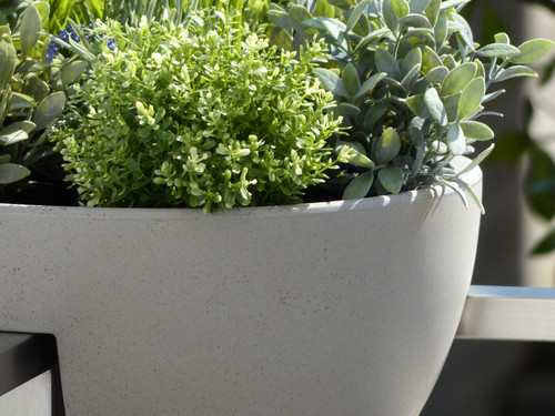 pflanzen sichtschutz blumenkasten Flexi-Design Blumenkasten mit Sichtschutz für Balkone – Potflex