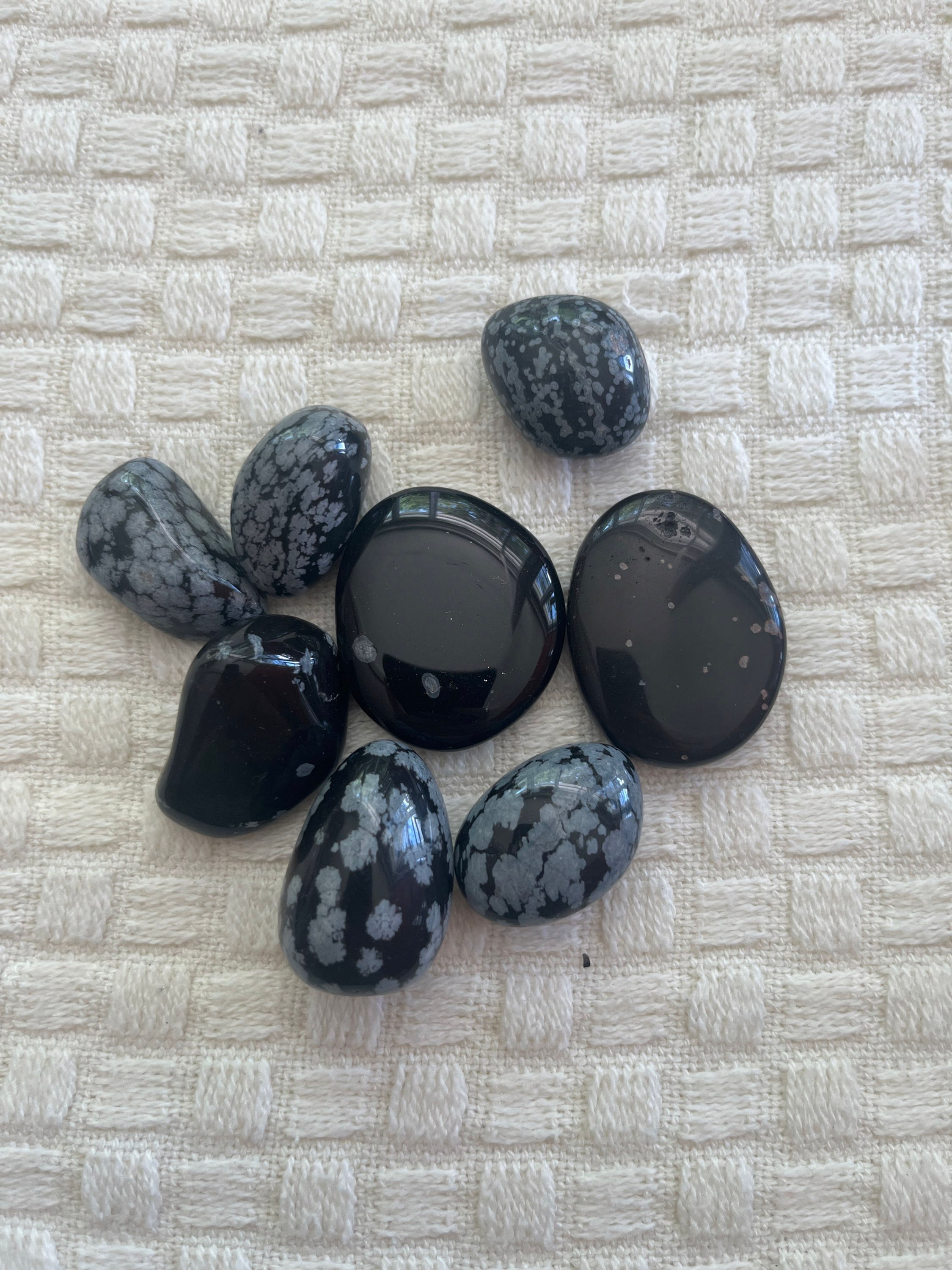 Obsidienne neige - Galet