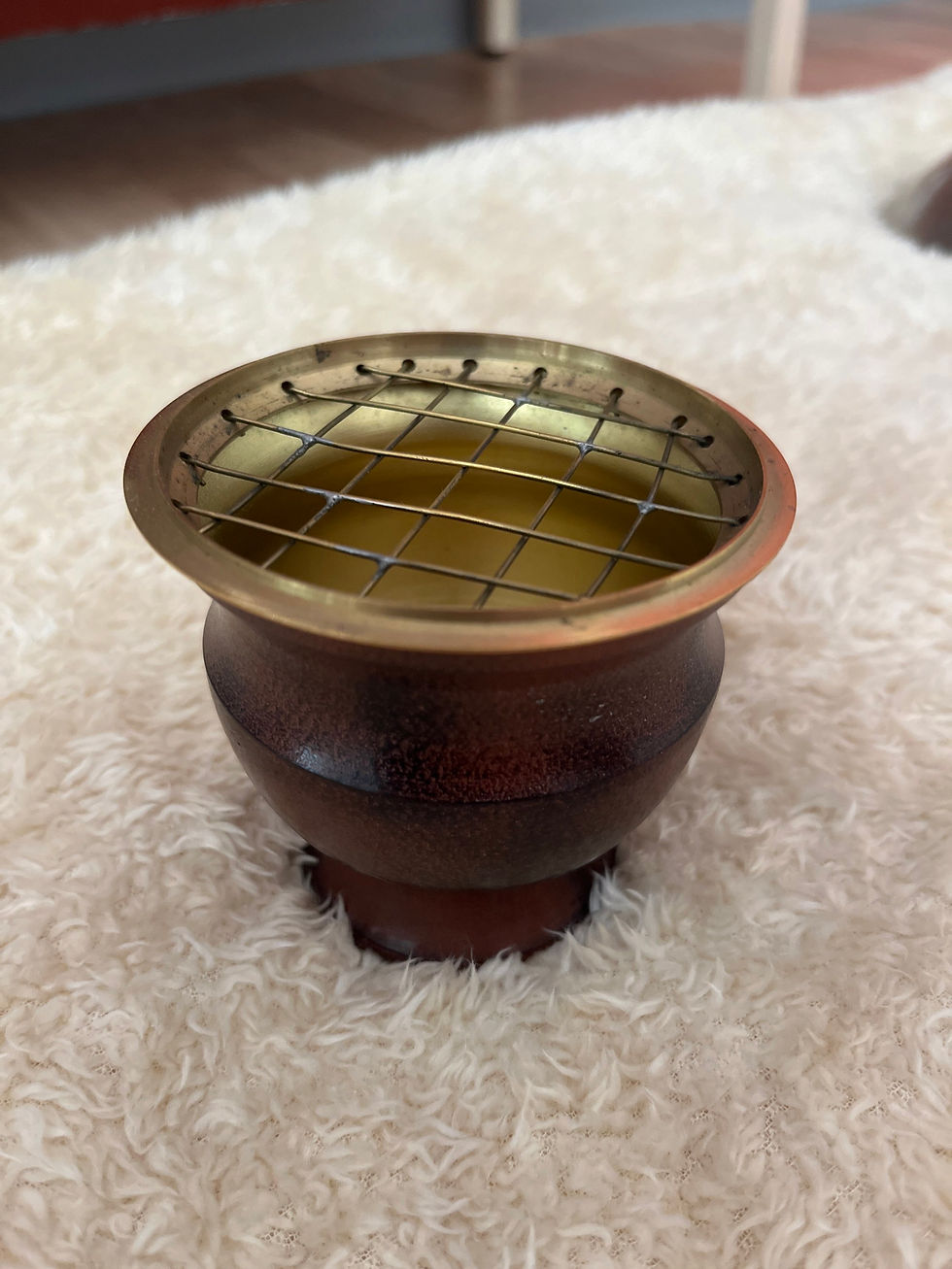 Encensoir bois & laiton