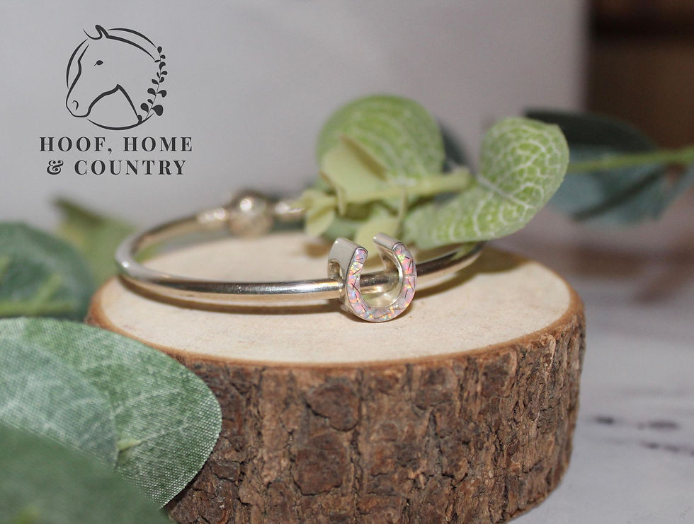 Thumbnail: Sterling Silver Horseshoe Bracelet Charm