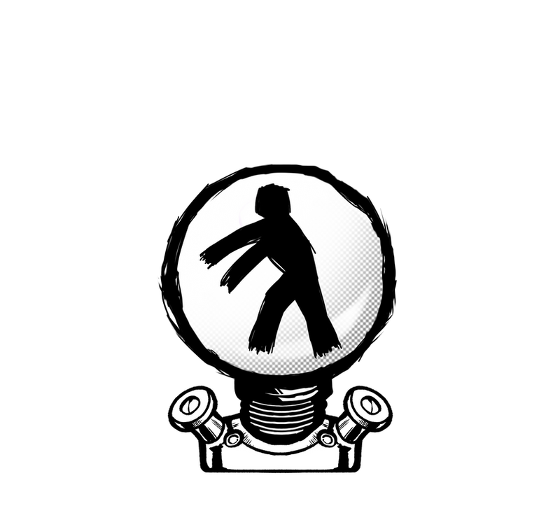 labofmadness_walking_bulb_bw