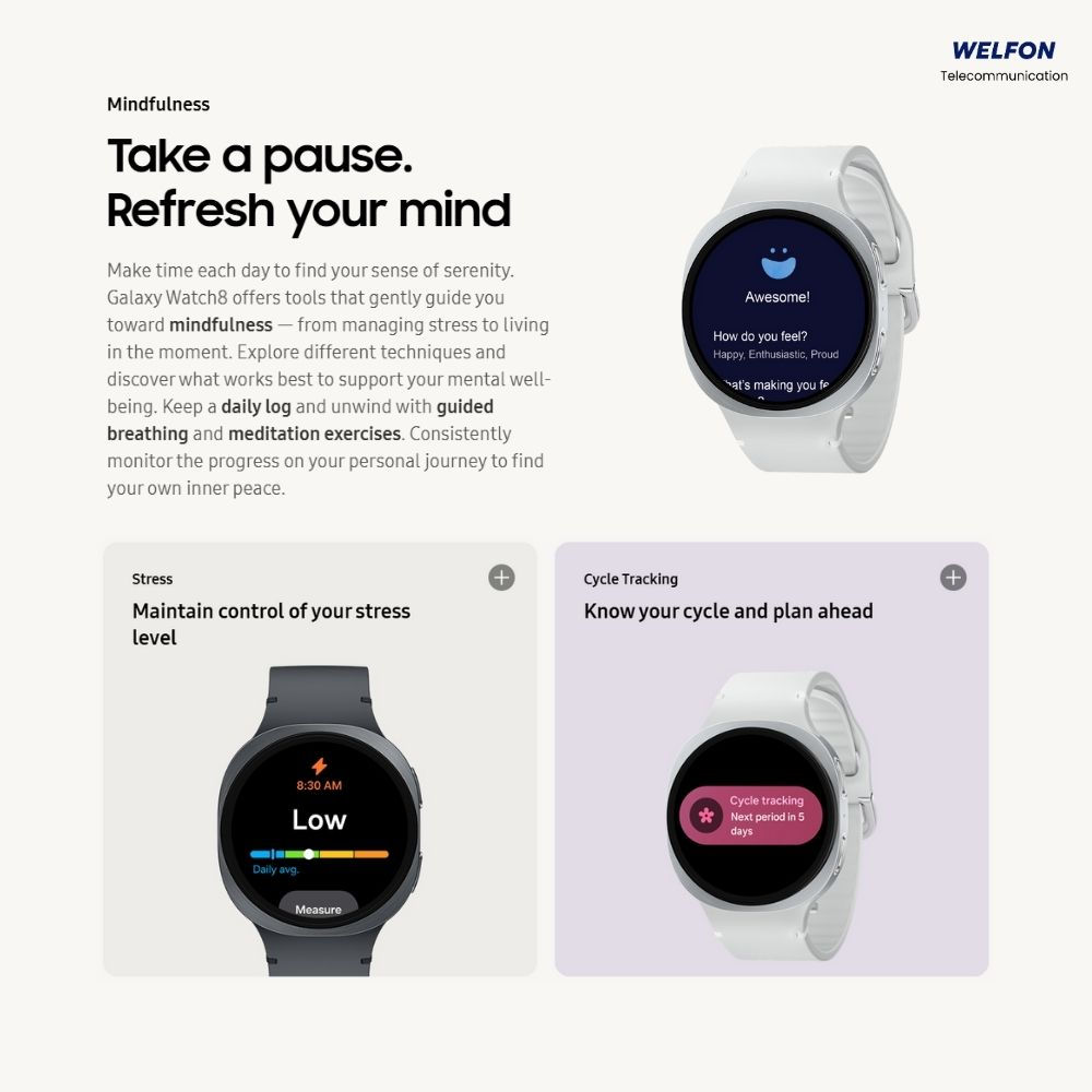 SAMSUNG Galaxy Watch 8 (Bluetooth, 44mm)