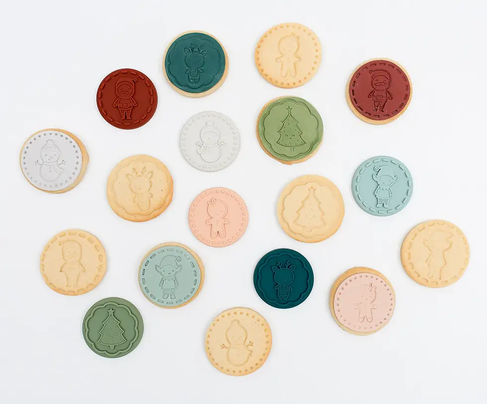 Thumbnail: Christmas Stampies - The Festive Silicone Cookie Stamps