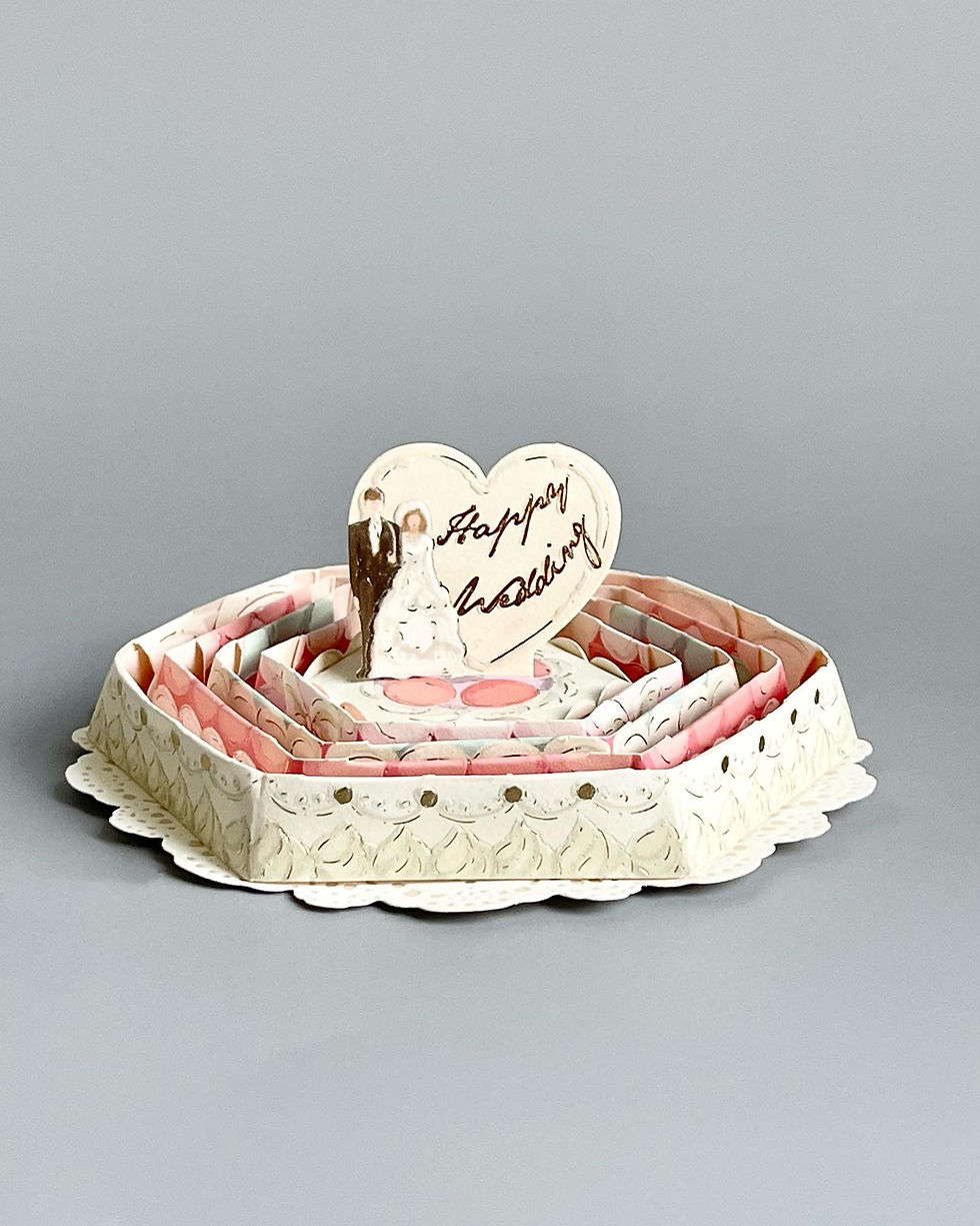 Thumbnail: 5 Tiered Wedding Cake Tower Pop-Up Card