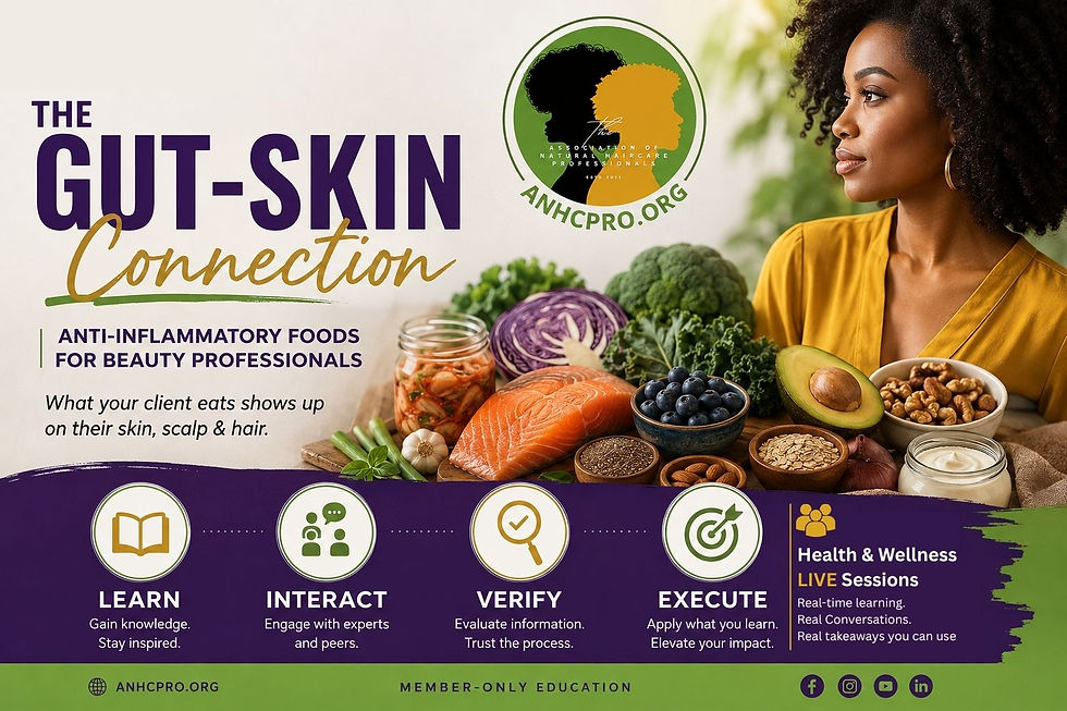 The Gut-Skin Connection: What Beauty Professionals Should Know About Nutrition, Inflammation and Healthy Hair