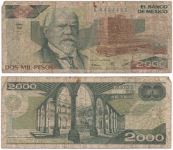 2000 Pesos 1987