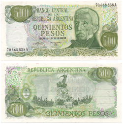 500 Pesos 1974