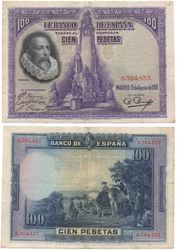 100 Pesetas 1928