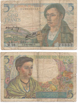 5 Francs 1943