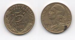 5 centimes 1998