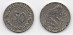 50 pfennig 1950