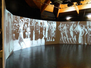 Projection screen backdrops