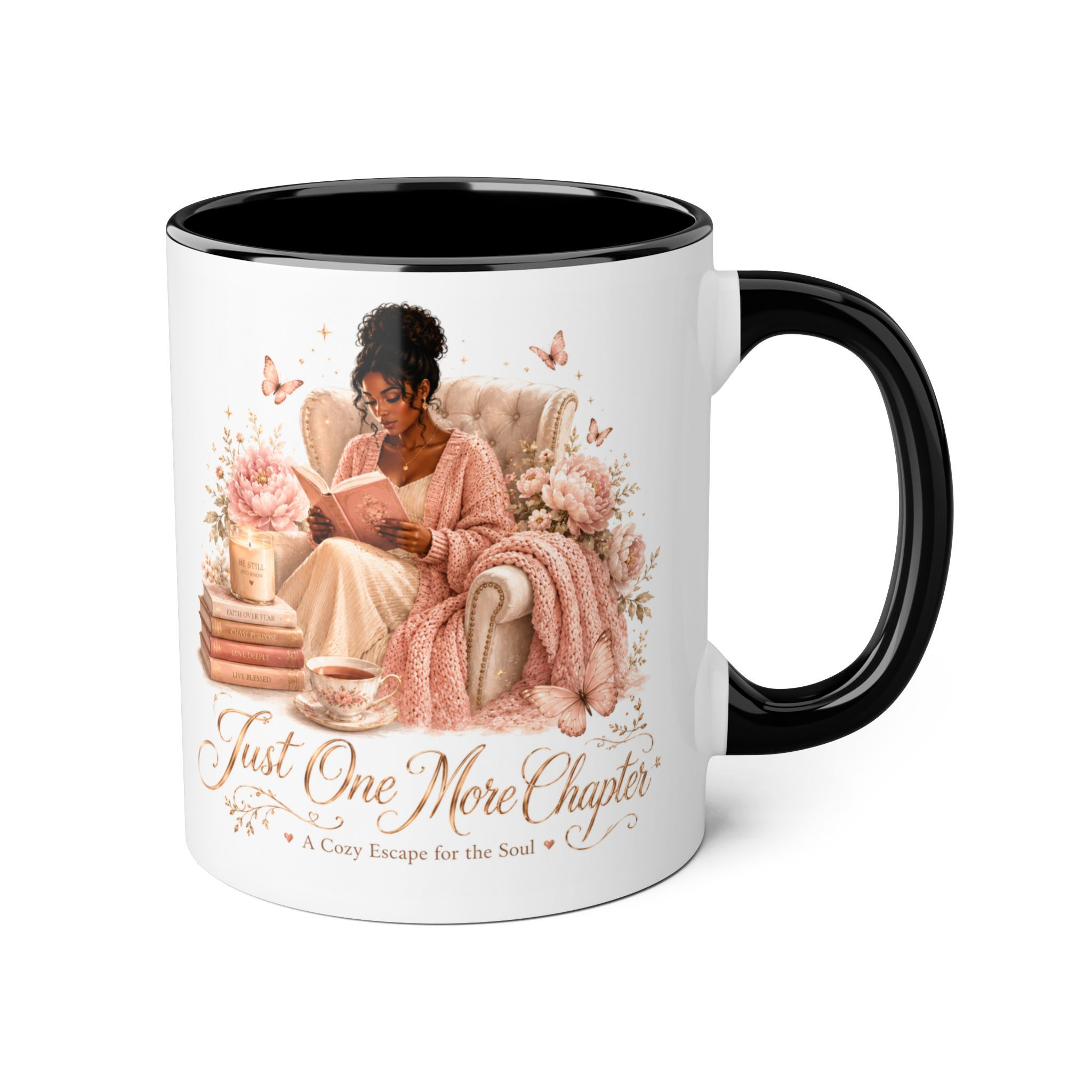 Just One More Chapter Mug | Book Lover Gift | Reading Mug | 11oz Accent Mug