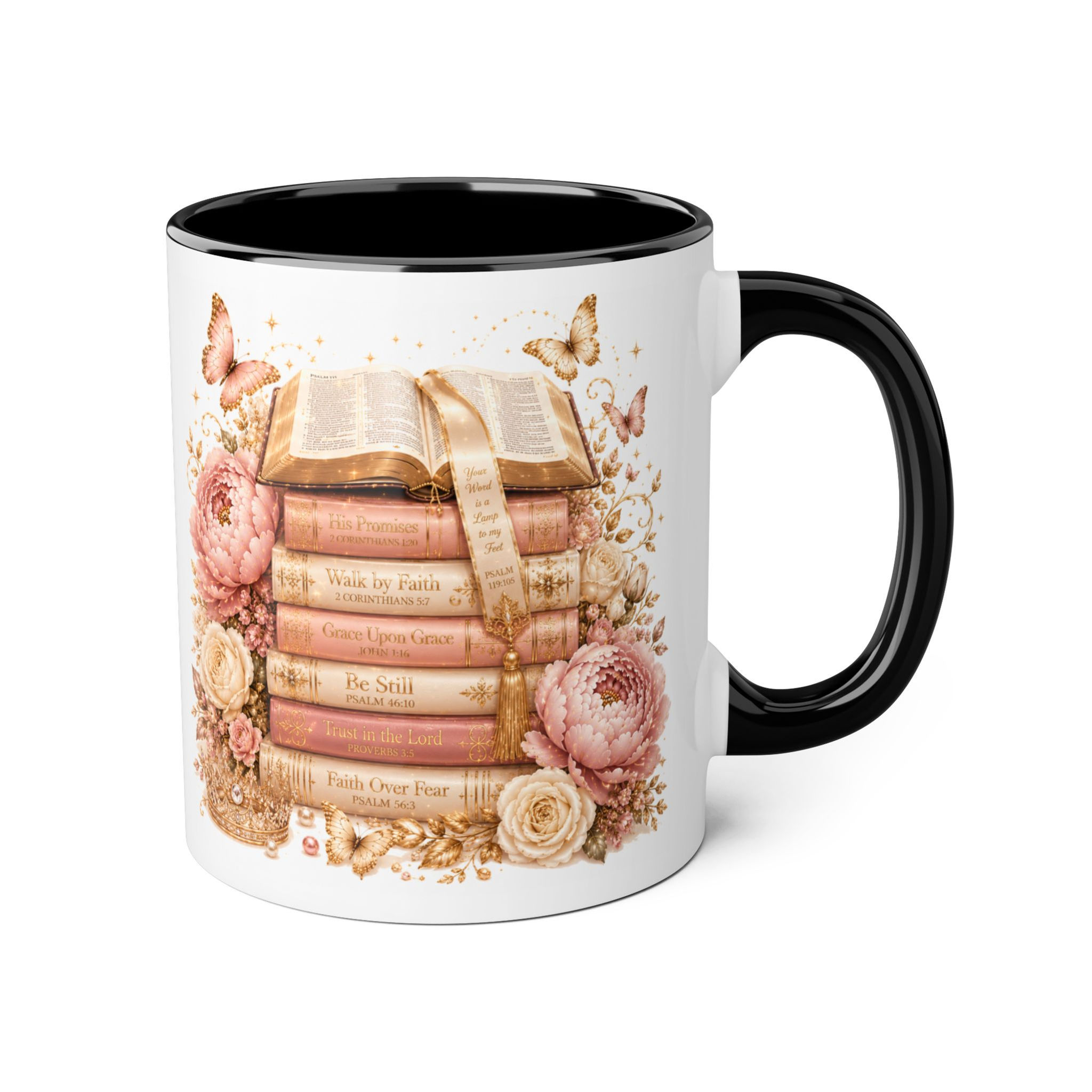 Booked & Blessed Mug | Book Lover Gift | Reading Coffee Mug | 11oz Accent Mug