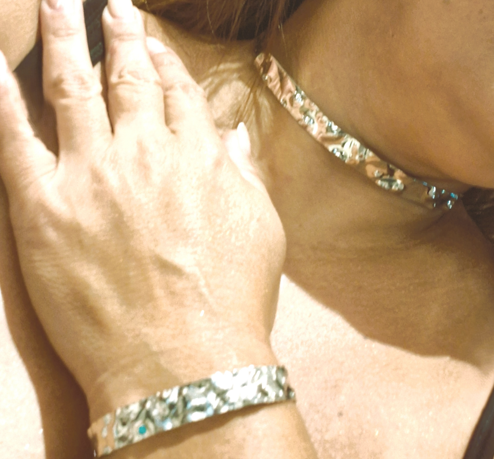 Conjunto de choker e brinco