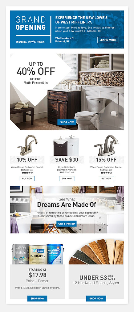 Email sample for Bath Event