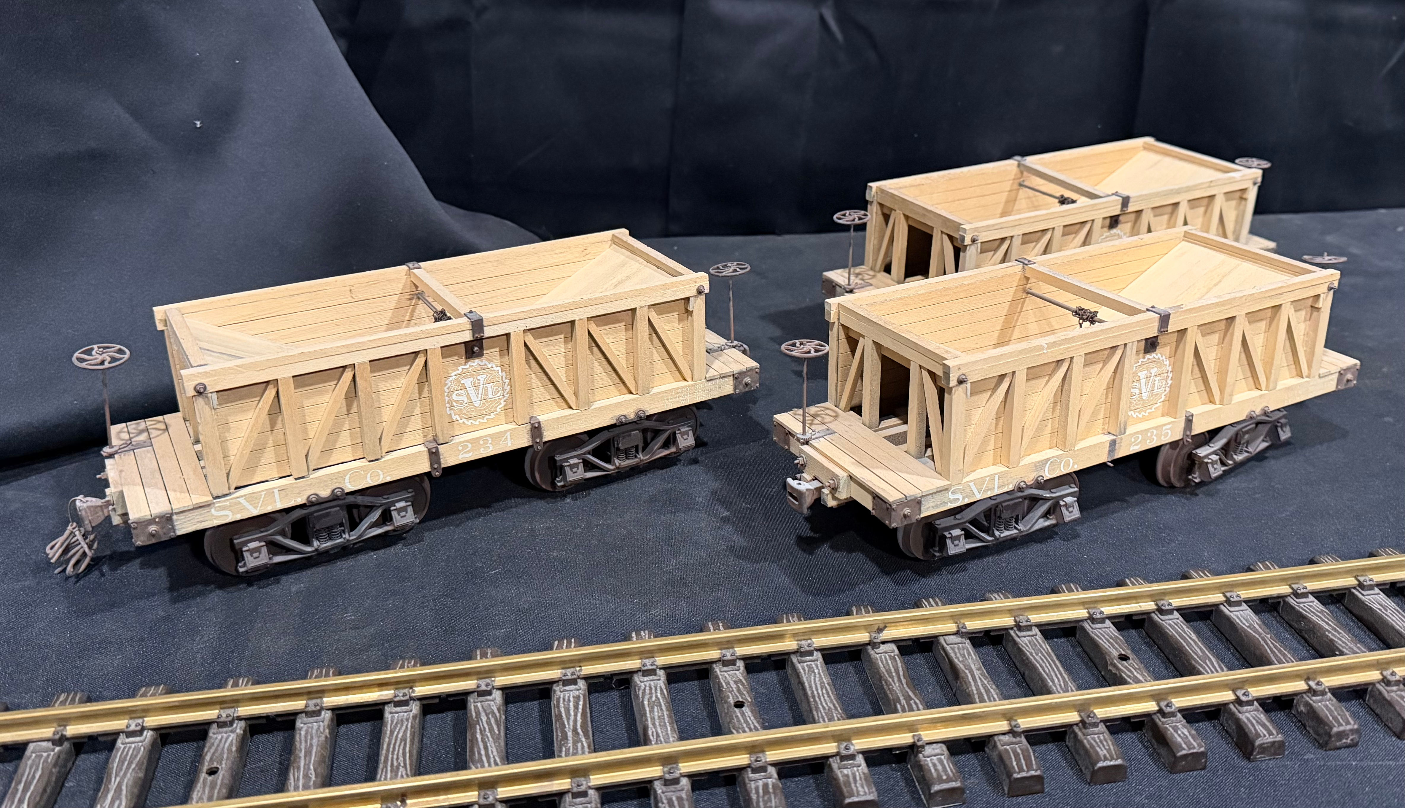 G Scale Scratch built Ore Cars