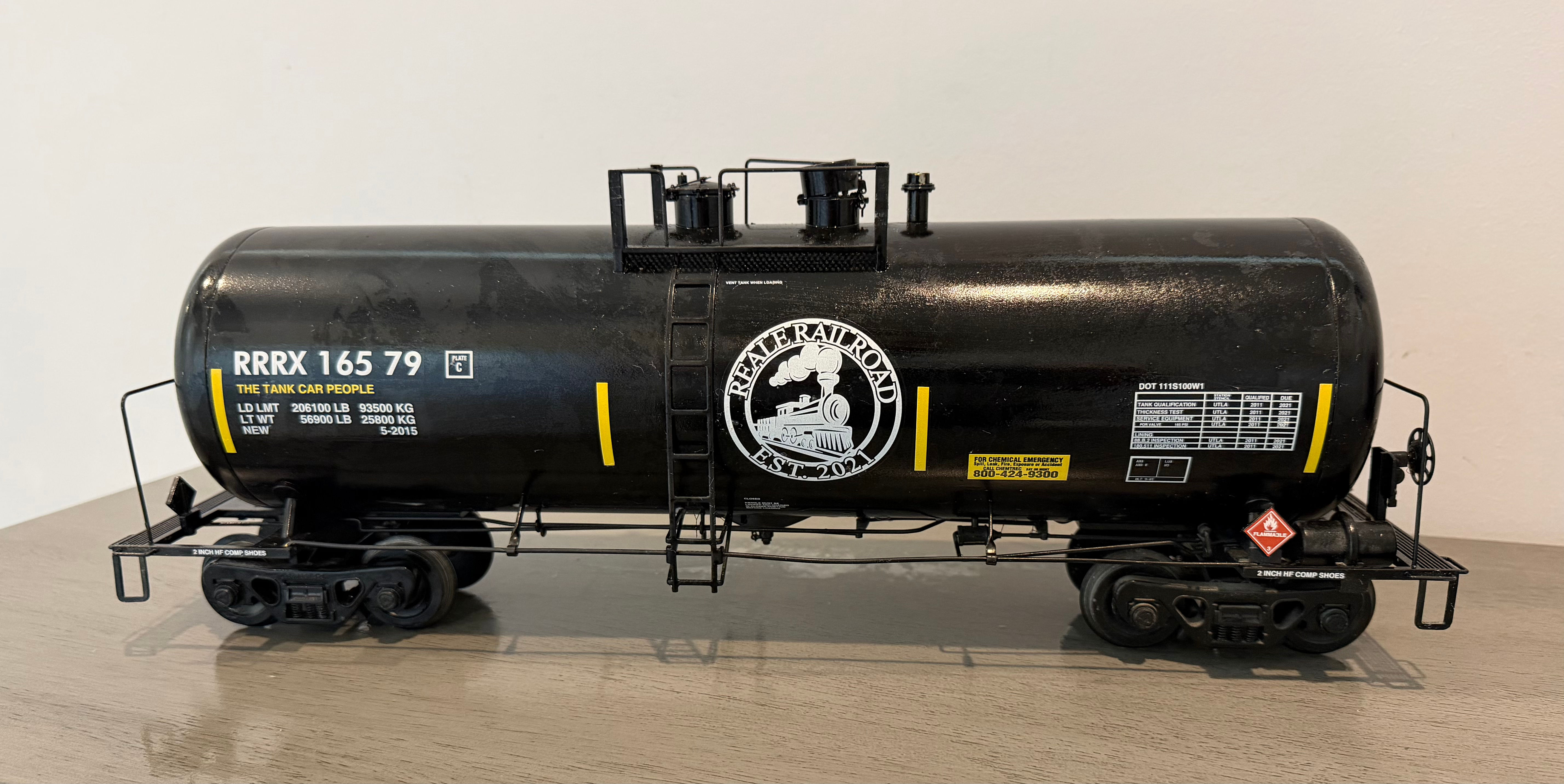G Scale USAT Custom RRR 45’ Aluminum Tankers