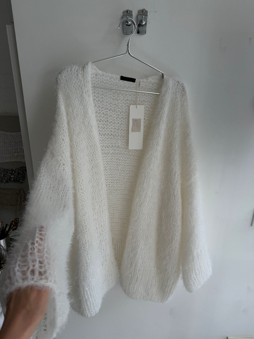 Thumbnail: Cardigan  DOPAMINE white midi